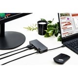 Lenovo Hub de voyage USB-C alimenté, Station d'accueil Noir, USB, HDMI, VGA, RJ-45