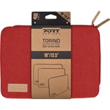 Port Designs TORINO Sleeve 10/12,5", Étui de protection Rouge