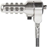 Targus DEFCON 3-in-1 Serrure à câble à clé, Dispositif antivol Argent