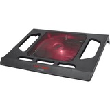 Trust Support de refroidissement pour PC portable GXT 220, Refroidisseur PC portable Noir, 20159, LED rouges