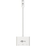 goobay USB-C > HDMI + PD, Adaptateur Blanc, 0,15 mètres