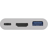 goobay USB-C > HDMI + PD, Hub USB Blanc, 0,15 mètres