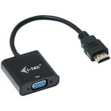 i-tec HDMI pour adaptateur de câble VGA Noir, 0,15 m, HDMI, VGA, Mâle, Femelle, 1920 x 1080 pixels