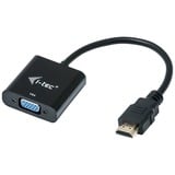 i-tec HDMI pour adaptateur de câble VGA Noir, 0,15 m, HDMI, VGA, Mâle, Femelle, 1920 x 1080 pixels