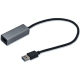 i-tec Metal USB 3.0 Gigabit Ethernet Adapter, Adaptateur Avec fil, USB, Ethernet, 1000 Mbit/s, Noir, Gris