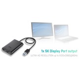 i-tec USB 3.0/USB-C > 2x 4K DisplayPort, Adaptateur Noir, 0,27 mètres