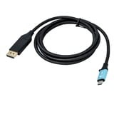 i-tec USB-C > DisplayPort, Câble Noir, 1,5 mètre, 4K 60 Hz