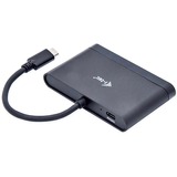 i-tec USB-C > HDMI PD/Data Travel, Adaptateur Noir, 0,13 mètre