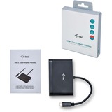 i-tec USB-C > HDMI PD/Data Travel, Adaptateur Noir, 0,13 mètre