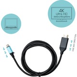 i-tec USB-C > HDMI, Câble Noir, 1,5 mètre, 4K 60 Hz
