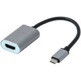 i-tec USB-C > HDMI métal, Adaptateur Noir/Argent, 0,15 mètre, 4K 60Hz