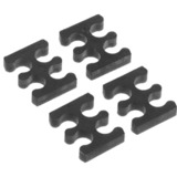 Alphacool Eiskamm X4, Guide-câble Noir, 3 mm, 4 pièces