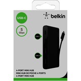 Belkin Mini-hub USB-C à 4 ports Noir