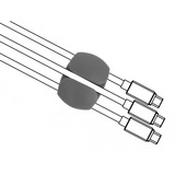 DeLOCK 18302 range-câbles Bureau Support de câbles Noir, Gris, Blanc 6 pièce(s) Blanc/gris, Support de câbles, Bureau, Polyuréthane thermoplastique (TPU), Noir, Gris, Blanc
