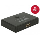 DeLOCK 18749 commutateur vidéo HDMI, Switch HDMI Noir, HDMI, Noir, Plastique, 3840 x 2160 pixels, Chine, 62 mm