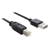DeLOCK 1m USB 2.0 A - B m/m câble USB USB A USB B Noir Noir, 1 m, USB A, USB B, USB 2.0, Mâle/Mâle, Noir