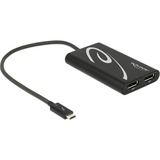 DeLOCK 62708 câble vidéo et adaptateur 0,27 m Noir Noir, 0,27 m, 4096 x 2160 pixels, Noir, 60 mm, 99 mm, 16 mm