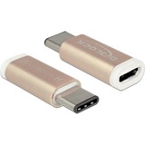 DeLOCK 65677 changeur de genre de câble USB 2.0-C USB 2.0 Micro-B Cuivre, Adaptateur Cuivre, USB 2.0-C, USB 2.0 Micro-B, Cuivre