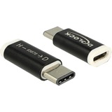 DeLOCK 65678 changeur de genre de câble USB 2.0-C USB 2.0 Micro-B Noir, Blanc, Adaptateur Noir, USB 2.0-C, USB 2.0 Micro-B, Noir, Blanc