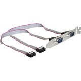 DeLOCK 89083 carte et adaptateur d'interfaces, Connecteur d'extension Gris, PCI, 0,27 m, Avec fil