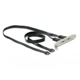 DeLOCK 89935 câble USB 0,5 m USB 3.2 Gen 2 (3.1 Gen 2) USB A USB C Noir Noir, 0,5 m, USB A, USB C, USB 3.2 Gen 2 (3.1 Gen 2), 10000 Mbit/s, Noir