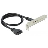 DeLOCK 89937 câble USB 0,5 m USB 3.2 Gen 1 (3.1 Gen 1) USB C Noir, Acier inoxydable, Connecteur d'extension Noir, 0,5 m, USB C, USB 3.2 Gen 1 (3.1 Gen 1), Mâle/Mâle, 5000 Mbit/s, Noir, Acier inoxydable