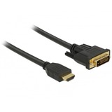 DeLOCK Câble bidirectionnel HDMI > DVI (24+1) Noir, 2 mètres