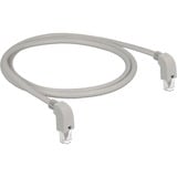 DeLOCK Câble réseau RJ-45 S/FTP Cat.6a Gris, 1 mètre