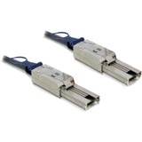 DeLOCK Cable mini SAS 26pin mini SAS 26pin (SFF 8088) 1m Noir, Câble Noir, 1 m, Noir