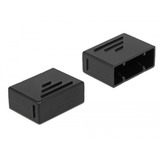 DeLOCK Capuchon de protection pour le connecteur SATA à 15 broches, Capuchon protecteur Noir, 10 pièces
