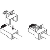 DeLOCK Clips de sécurité RJ45, Support Turquoise, 40 pièces
