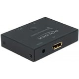 DeLOCK Commutateur DisplayPort 2 - 1 bidirectionnel 8K 30 Hz, Switch de DisplayPort Noir