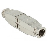 DeLOCK Coupleur pour câble de réseau Cat.6 STP sans outil, Raccord Argent, LSA block, Argent, S/UTP (STP), 14,2 x 64,8 x 14,2 mm, Sac en polyéthylène