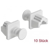DeLOCK Couvercle anti-poussière pour le port RJ-45, Capuchon protecteur Blanc, 10 pièces