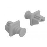 DeLOCK Couvercle anti-poussière pour le port RJ-45, Capuchon protecteur Gris, 10 pièces