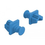 DeLOCK Couvercle anti-poussière pour le port RJ-45, Capuchon protecteur Bleu, 10 pièces