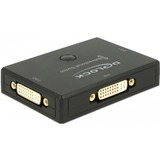 DeLOCK DVI 2 - 1 Switch bidirectionnel 4K 30 Hz, Switch DVI Noir