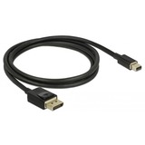 DeLOCK DisplayPort 1.4, Câble Noir, 1 mètre, 8K