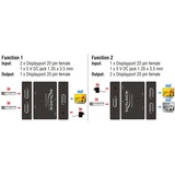 DeLOCK DisplayPort Commutateurs vidéo, Switch de DisplayPort Noir, DisplayPort, Noir, Plastique, 3840 x 2160 pixels, 5 V, 820 mm