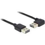 DeLOCK EASY-USB-A 2.0 mâle > EASY-USB-A 2.0 mâle, Câble Noir, 5 mètres