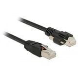 DeLOCK Fiche RJ45 > Fiche RJ45 avec vis Cat.6 SSTP, Câble Noir, 3 mètres