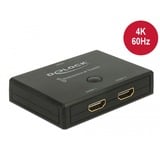 DeLOCK HDMI 2 - 1 Switch bidirectionnel 4K 60 Hz, Switch HDMI Noir