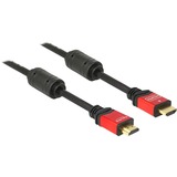 DeLOCK HDMI A haute vitesse (mâle) > HDMI A (mâle), Câble Noir, 5 mètres