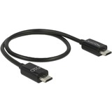DeLOCK Micro USB Power Sharing OTG , Câble Noir, 0,3 mètres