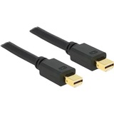 DeLOCK Mini DisplayPort > DisplayPort, Câble Noir, 2 mètres
