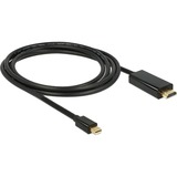 DeLOCK Mini DisplayPort > HDMI, Câble Noir, 2 mètres