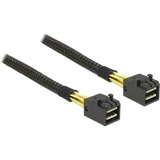Mini SAS HD SFF-8643 > 4 x SATA 7 pin Reverse + Sideband, Câble