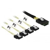 DeLOCK Mini SAS SFF-8087 > 4x SATA 7-Pin, Adaptateur 1 mètre