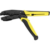 DeLOCK Pince universelle pour câbles coaxiaux, Pince à sertir Noir/Jaune, 6 diamètres