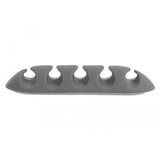 DeLOCK Porte-câble à 5 canaux, Support Blanc/gris, 6 pièces